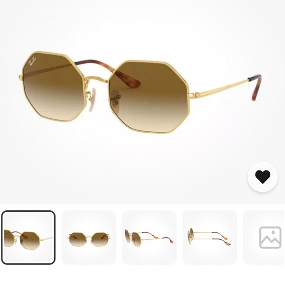 SOLD!!! Ray Ban RB1972 Sunglasses 914751 Sun Glasses Gold NEW 54mm gradient - Picture 3 of 6